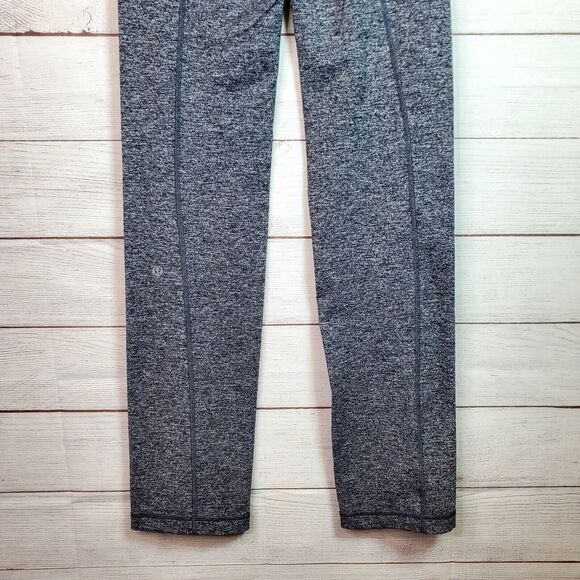 Lululemon Straight-Up Pant Full-On Luon Heathered Deep Coal Gray Women's Sz 4 - Picture 5 of 8